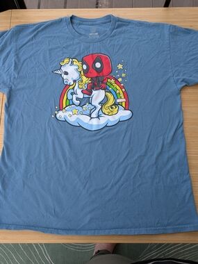 Graphic Tee - DeadPool with Unicorn (Marvel)